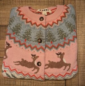 Boden Edie Fair Isle Cardigan - S
